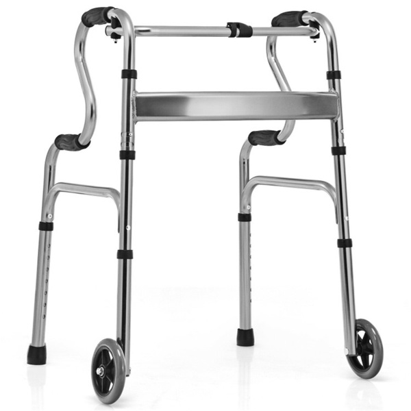 Grey walking aid foldable