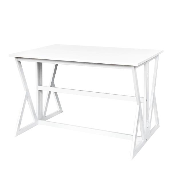 Winsome Wood Drop Leaf High Table, white