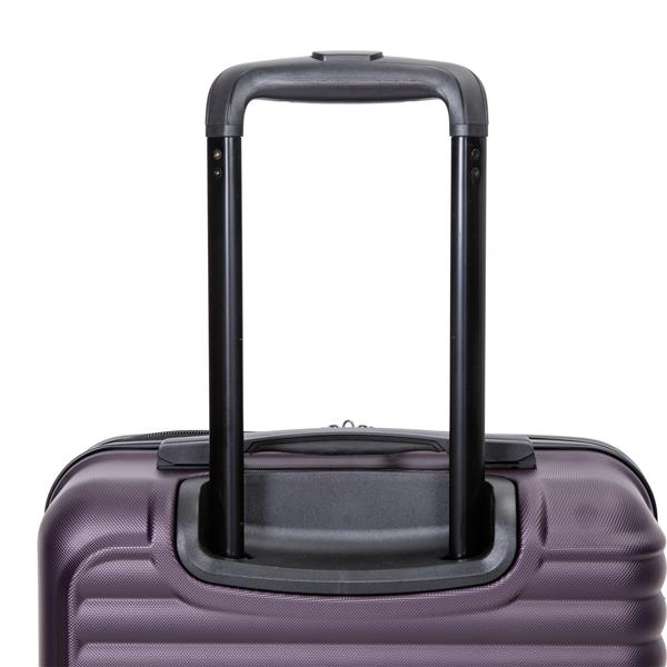 20" Carry on Luggage Lightweight Suitcase, Spinner Wheels, Purple