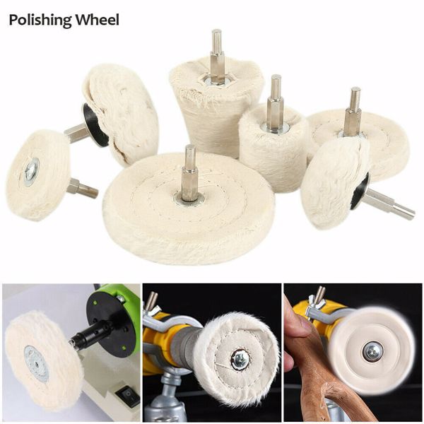 Polishing Buffing Pads Mop Wheel Buffer Pad Drill Kit for Car Polisher 7Pcs Set