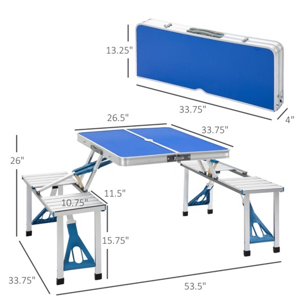 Portable Camping Table and Chairs /  Dining Table ( Amazon Shipping)（Prohibited by WalMart）