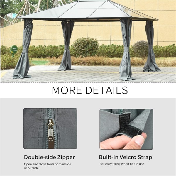 Universal Gazebo Sidewallt  Coffee-AS ( Amazon Shipping)（Prohibited by WalMart）