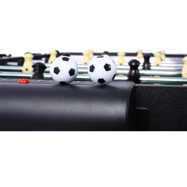 5-in-1 Multi-Game Table - Billiards, Push Hockey, Foosball, Ping Pong, and Basketball black/red