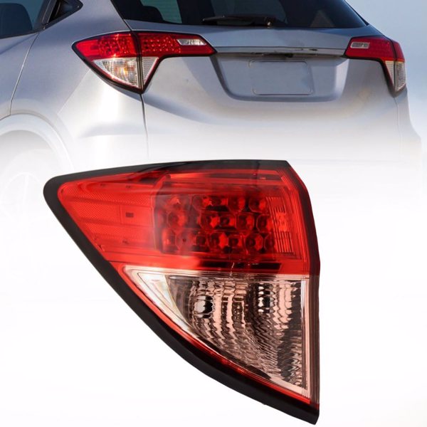 Left Driver Side Tail Light Assembly Fit for 2016-2022 Honda HR-V HRV Sedan Outer Taillight Rear Lamp, OE #:33552-T7S-A01,HO2804109