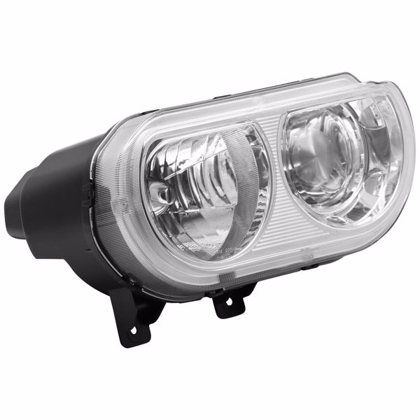 For 2008-2014 Dodge Challenger Headlights Assembly Lamp Chrome CH2502219