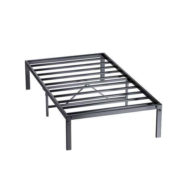 Metal Platform Bed frame ,Sturdy Metal Frame, No Box Spring Needed(Twin)