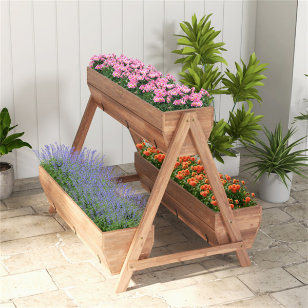 44" Wooden elevated garden bed