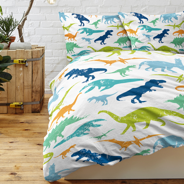 3Pcs Dinosaur Ultra Soft Bedding Set Duvet Cover Set for Comforter Gift Twin