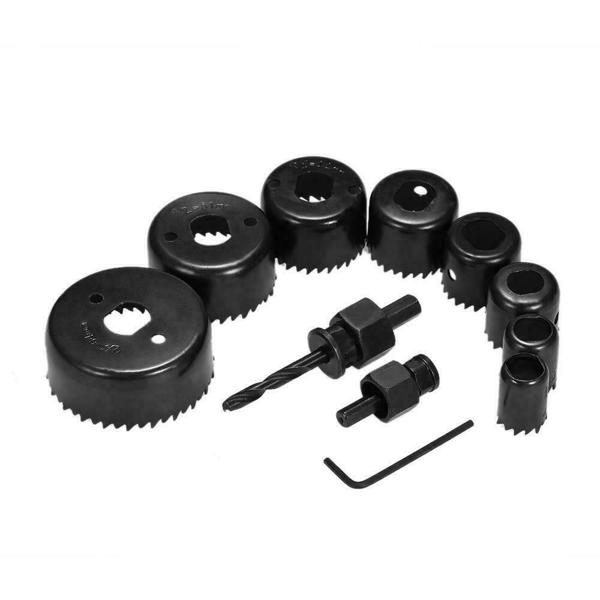 11PCS HOLE SAW CUTTER SET Round/Circular Drill Cutting Case Kit Metal/Alloy/Wood