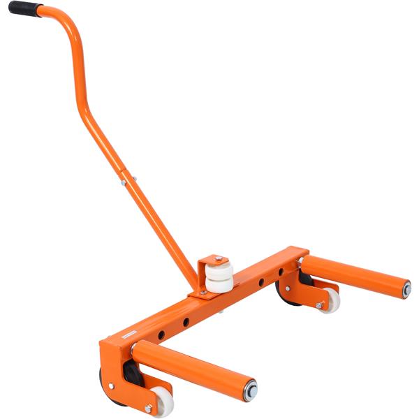 Heavy-Duty Adjustable Tire Wheel Dolly for Workshop, Garage, Orange