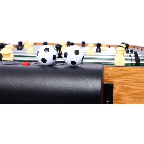 5-in-1 Multi-Game Table - Billiards, Push Hockey, Foosball, Ping Pong, and Basketball  brown/red