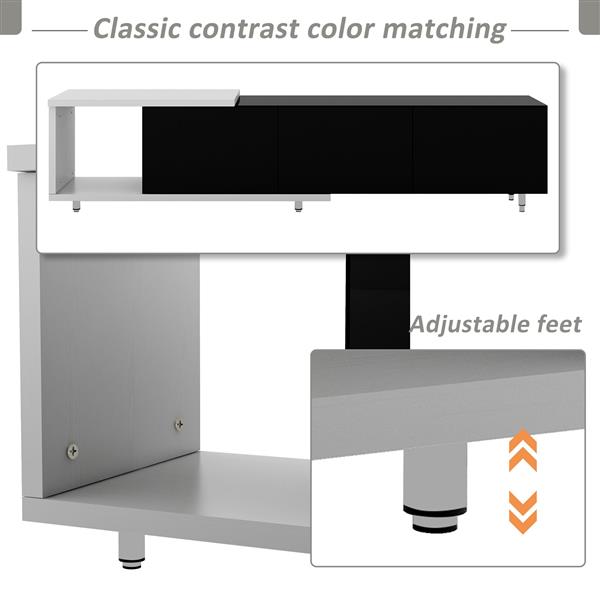 Modern ,Stylish TV Stand  TV Cabinet for 80+inch TV, Black