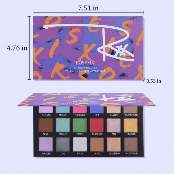 The 18 Nude Matte eyeshadow Palette is a dazzling and bright eyeshadow palette that comes in both matte and glitter shades.（No shipment on weekends）