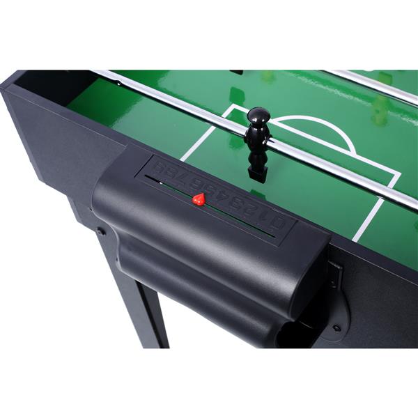 5-in-1 Multi-Game Table - Billiards, Push Hockey, Foosball, Ping Pong, and Basketball black/red