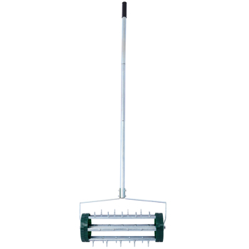 Spike Lawn Aerator, Heavy Duty Rolling Lawn Aerator, Garden Yard Rotary Push Lawn Aeration with Steel Handle 