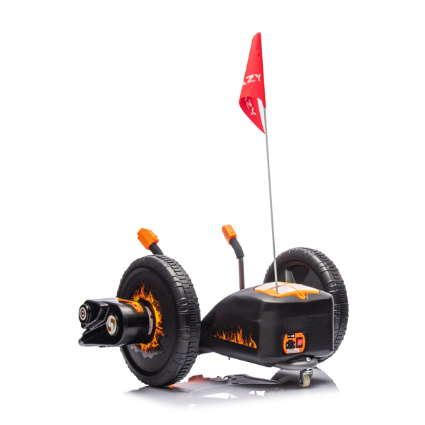 12V Kids Ride On Electric Toy,2WD,16'' exaggerated wheel,Dual handle control for 360 degree flexible steering and rotation,Solid metal frame,Provide a speed of 4.66 MPH For Kids Aged 6+.