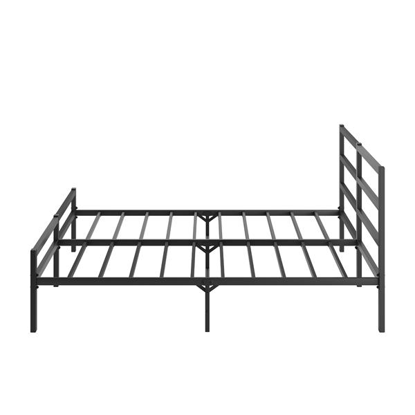 Metal Platform Bed frame with Headboard, Sturdy Metal Frame, No Box Spring Needed(Queen)