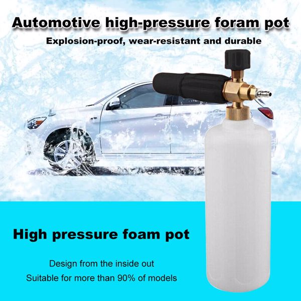 1L Car Washer Snow Foam Lance Soap Bottle Sprayer for High Pressure Gun Jet UK