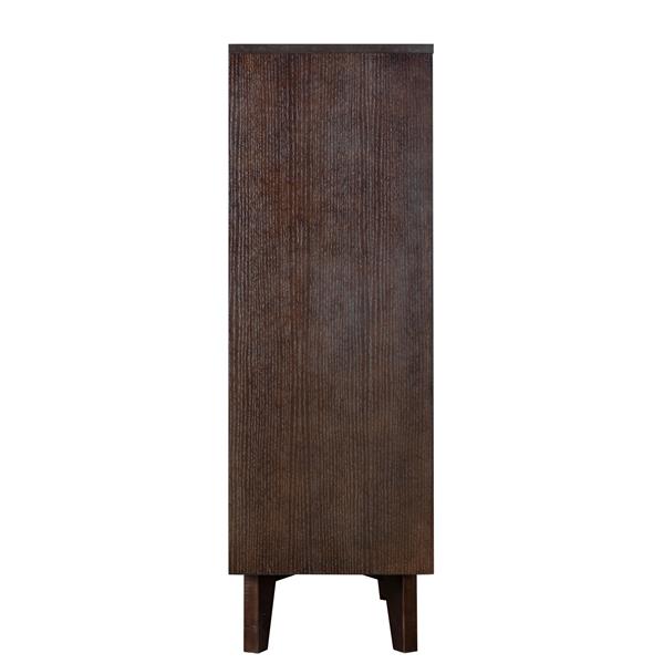 DRESSER CABINET BAR CABINET storge cabinet lockers Real Wood spray paint Retro round handle can be placed in the living room bedroom dining room color auburn