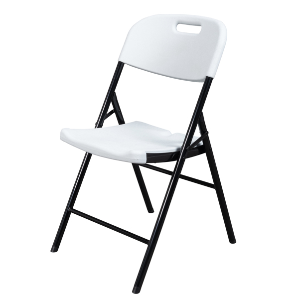 6pcs 47*54*84cm Garden Plastic Folding Chair White