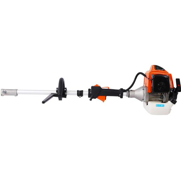 4 in 1 Multi-Functional Trimming Tool, 63CC 2-Cycle Garden Tool System with Gas Pole Saw, Hedge Trimmer, Grass Trimmer, and Brush Cutter EPA Compliant