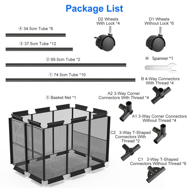 48.4x30.1x33.3in Pool Storage Bin,  210 Gallon for holding swimming equipment，Holder for Noodles, Toys, Floats, Towels, Mesh Organizer for Swimming Equipments with Lockable Wheels