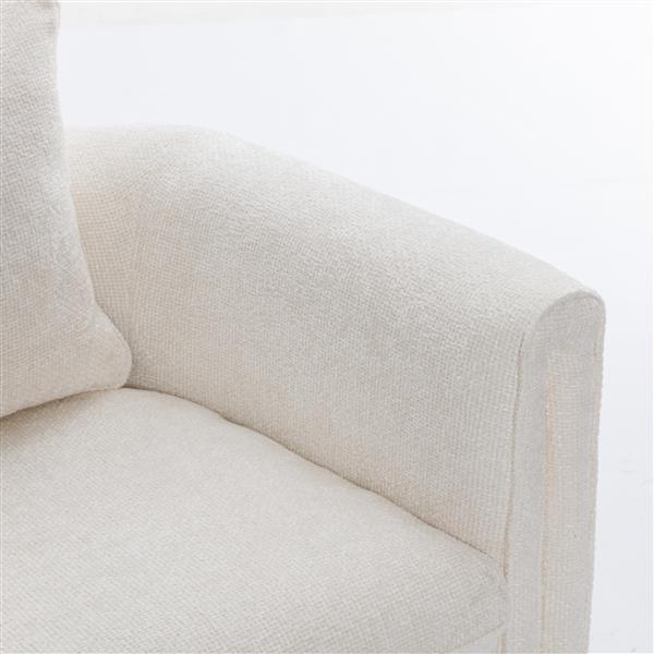 Modern Style Accent Chair Armchair for Living Room, Bedroom, Guest Room,Office, Ivory