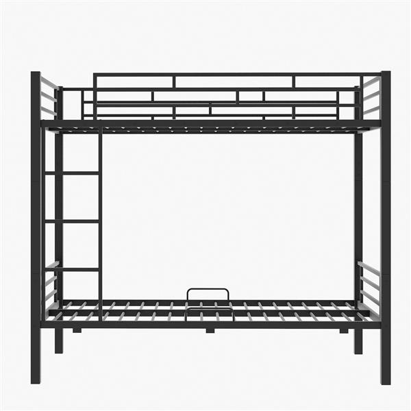 Metal Bunk Bed With drawers, Twin, Black