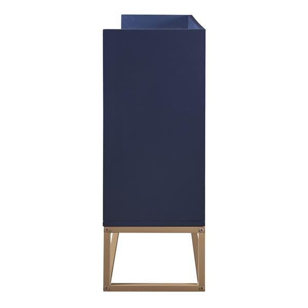 Modern Sideboard Elegant Buffet Cabinet with Large Storage Space for Dining Room, Entryway (Navy)