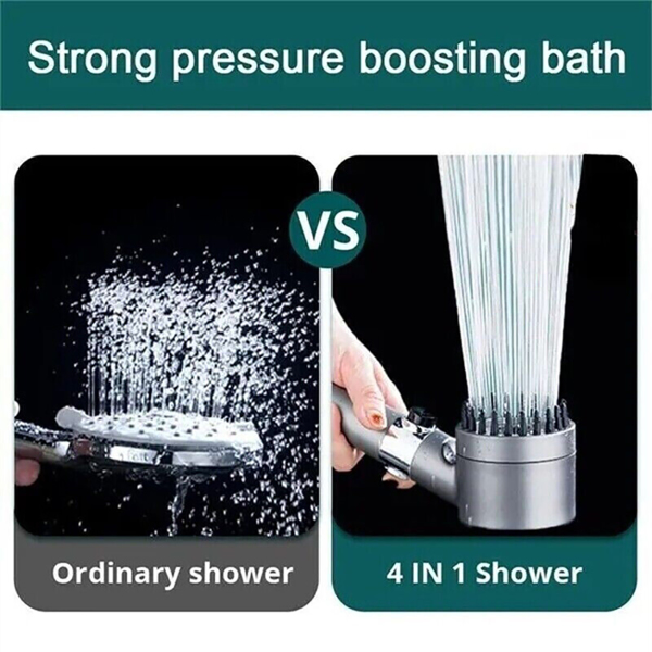 Handheld Shower Head Body Massager Filter High Pressure Hose Water Spray 3 Modes