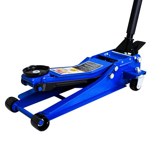 3T Heavy Duty Horizontal Double Pump Floor Jack Foot Model