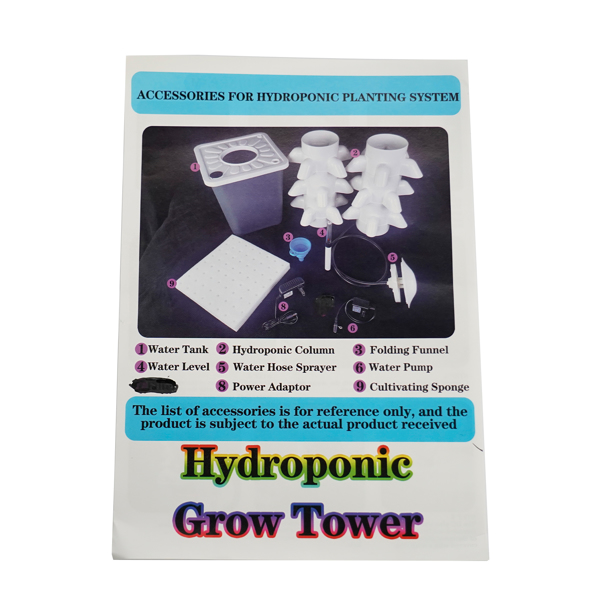 White 30 Pod Hydroponic Growing System Outdoor Indoor Garden Vegetable Plant with Pump and Tank Vegetable Plant Gift for Gardening Lover