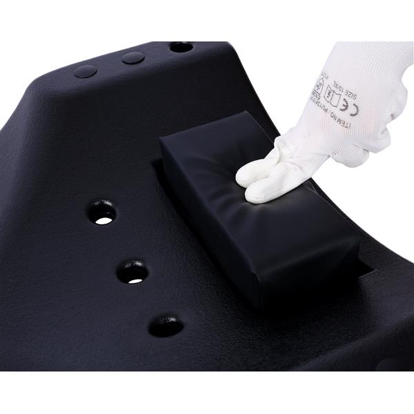 Plastic Creeper 48 Inch - Blow Molded Ergonomic HDPE Body with Padded Headrest & Dual Tool Trays - 440 Lbs Capacity BLACK