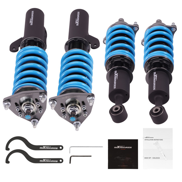 MaXpeedingrods Suspension Coilovers Adj. Damper & Camber Plate for Lancer 08-16