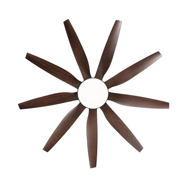 71" Integrated LED Lighting Ceiling Fan with 9 Solid Wood Blade