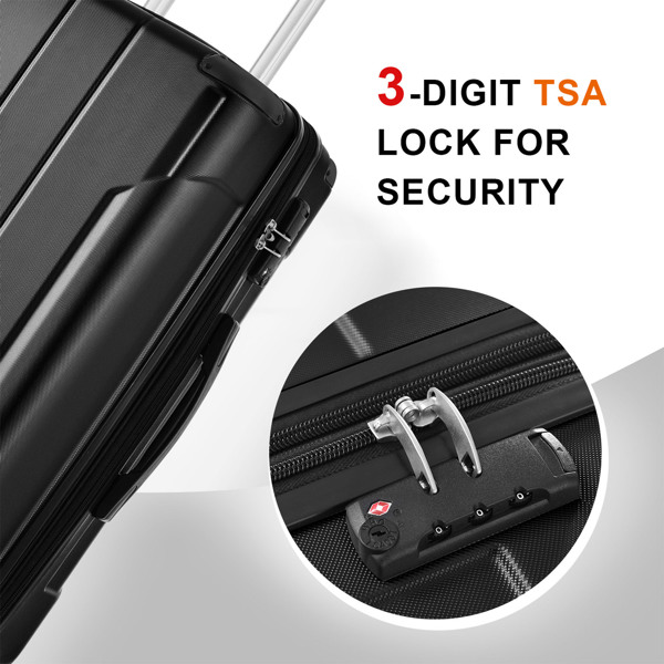 Hardshell Luggage Spinner Suitcase with TSA Lock Lightweight 20'' (Single Luggage)