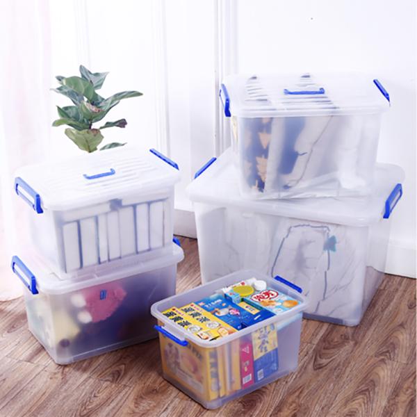 6.5L Aufbewahrungsbox Kunststoffbox Plastikbox Lagerbox mit Deckel Transparent