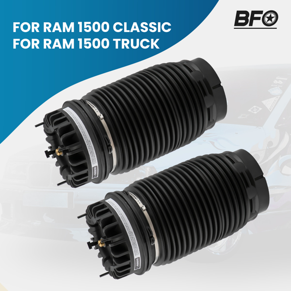 2x Rear Air Suspension Bags For Ram 1500 Pickup 4-Door 2013-2018 Left & Right