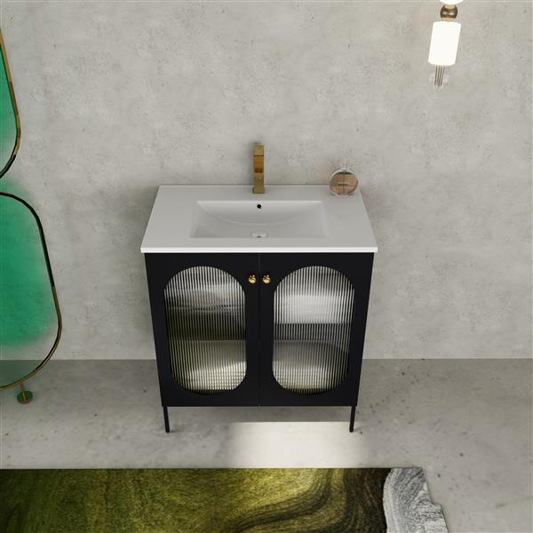 30 Inch Freestanding Bathroom Vanity With Ceramic SInk