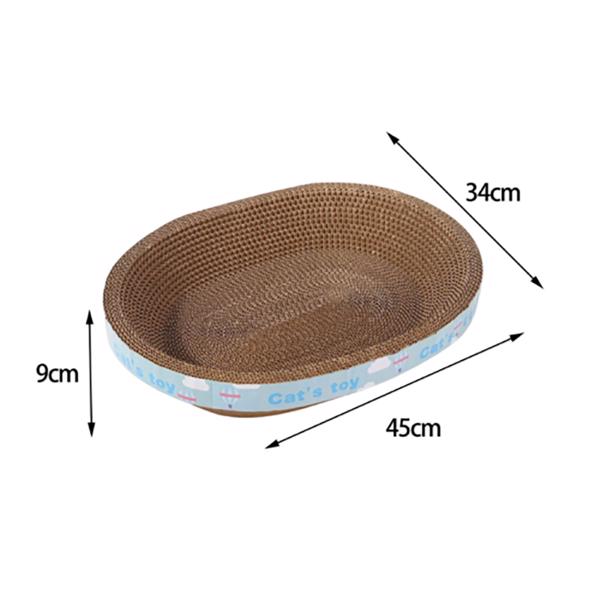 45cm/17.71inch Cat Scratcher Cardboard Lounge Bed Recycle Board for Most Cats UK