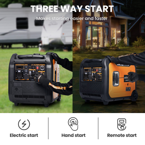 发电机5KW Generator Inverter Power Generator Quiet Emergency Generator E-start 【Amazon/Walmart/TEMU禁售】 -4