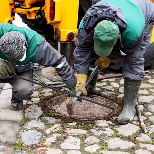 2 Stücke 60cm Kanalhaken Schachthaken Kanaldeckelheber Haken Für Kanaldeckel DHL