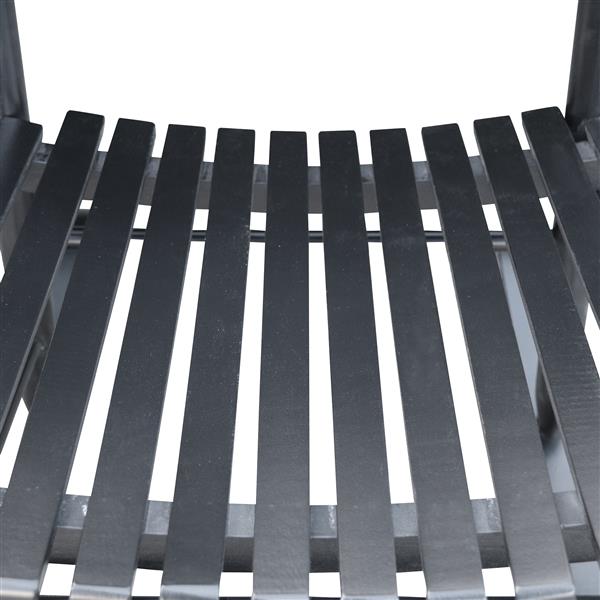 wooden porch rocker chair  BLACK, without mat