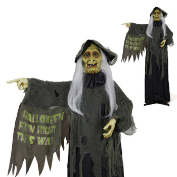 6ft Witch Halloween Standing Decoration