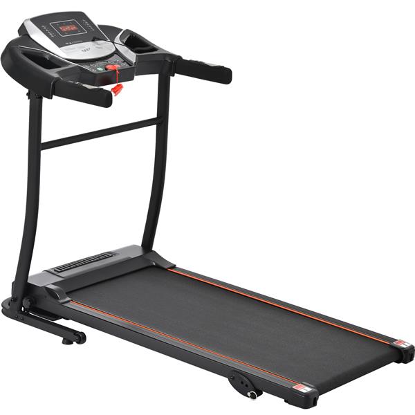 Folding Treadmill Electric Running Machine 2.5HP Motor 300LBS Weight Capacity Walking Jogging Machine with 3 Level Incline 12 Preset Programs for Home Gym