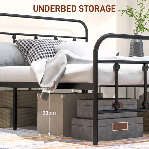 140cm Metal Bed Frame