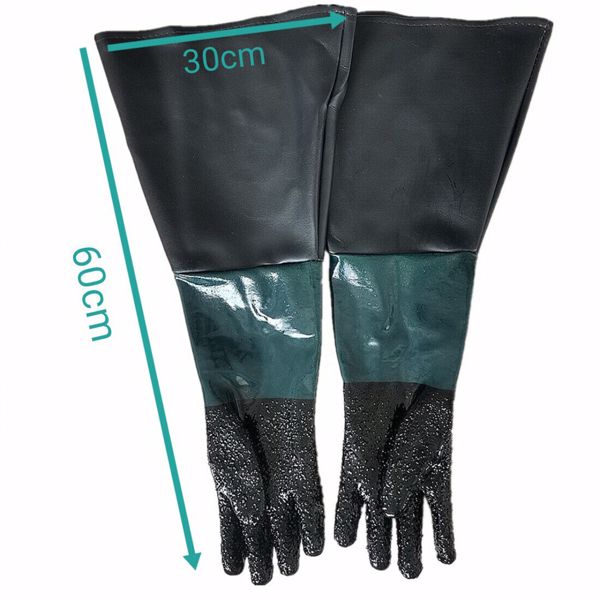 24''x12'' Sandblasting Non Slip Gloves for SandBlast Sand Cabinet Blasting UK