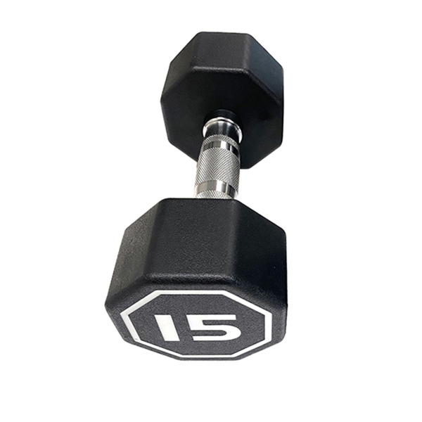 15LBS  APOLLO IR3920 Premium Octagonal Dumbbell, Large Numbers, Hard Chrome Plated Handle Dumbbells to Assist with Push-Ups