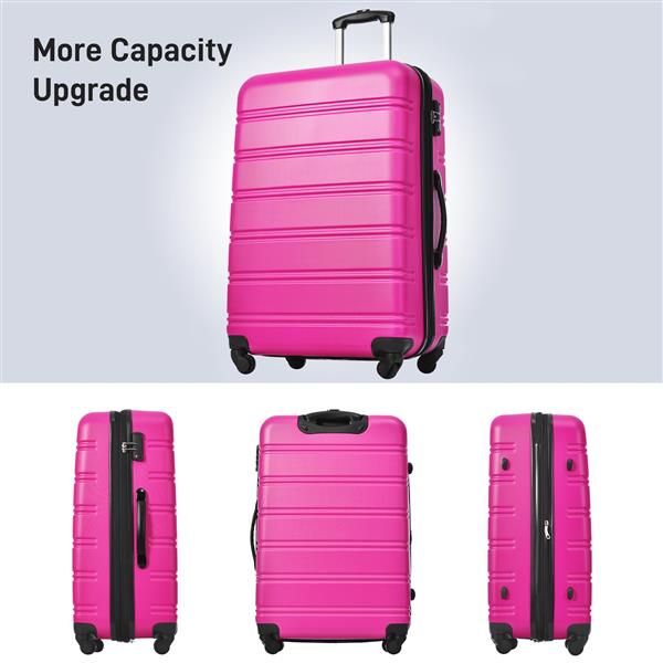 Hardshell Luggage Sets 2Pcs + Bag Spinner Suitcase with TSA Lock Lightweight 20" + 28"