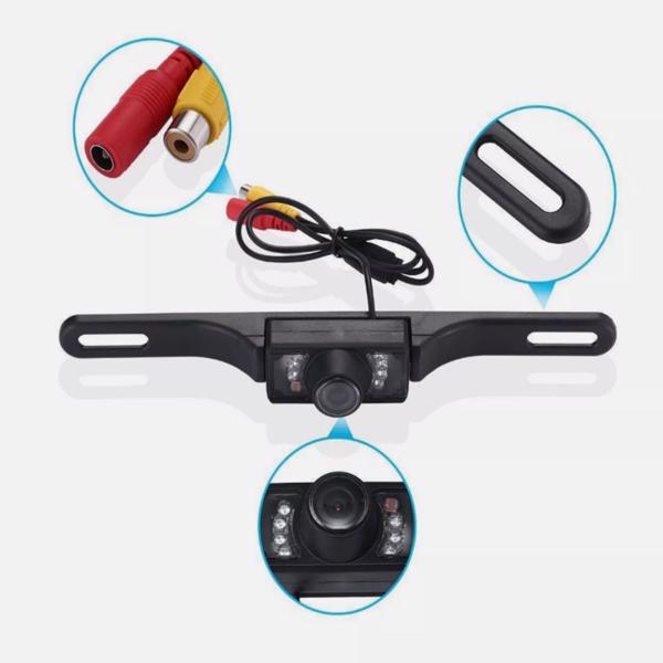 CMOS Car Rear View Backup Parking Reverse Camera Back HD Vision Waterproof 7 LED